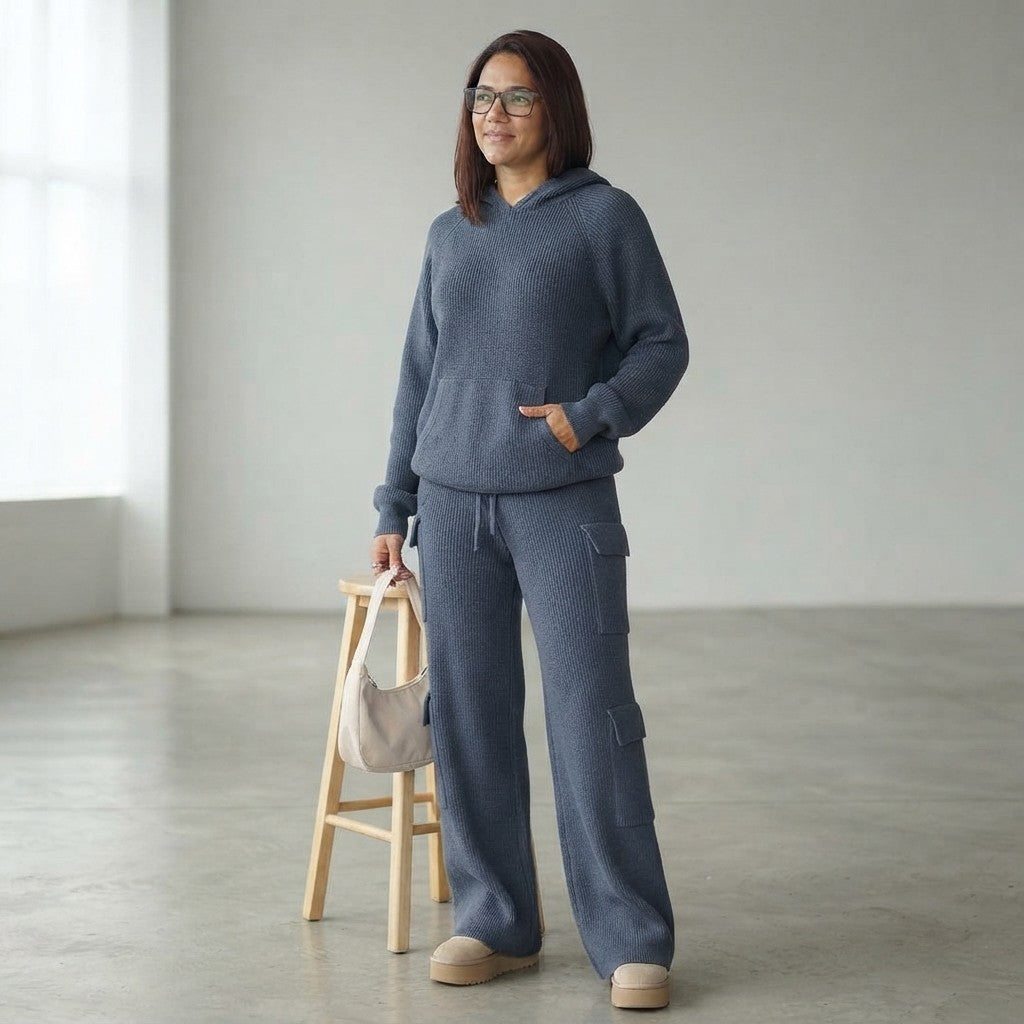 Casual Hooded Sweater Suit for Spring & Autumn