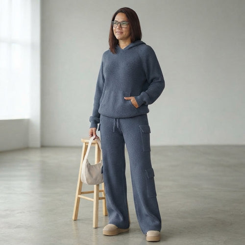 Casual Hooded Sweater Suit for Spring & Autumn