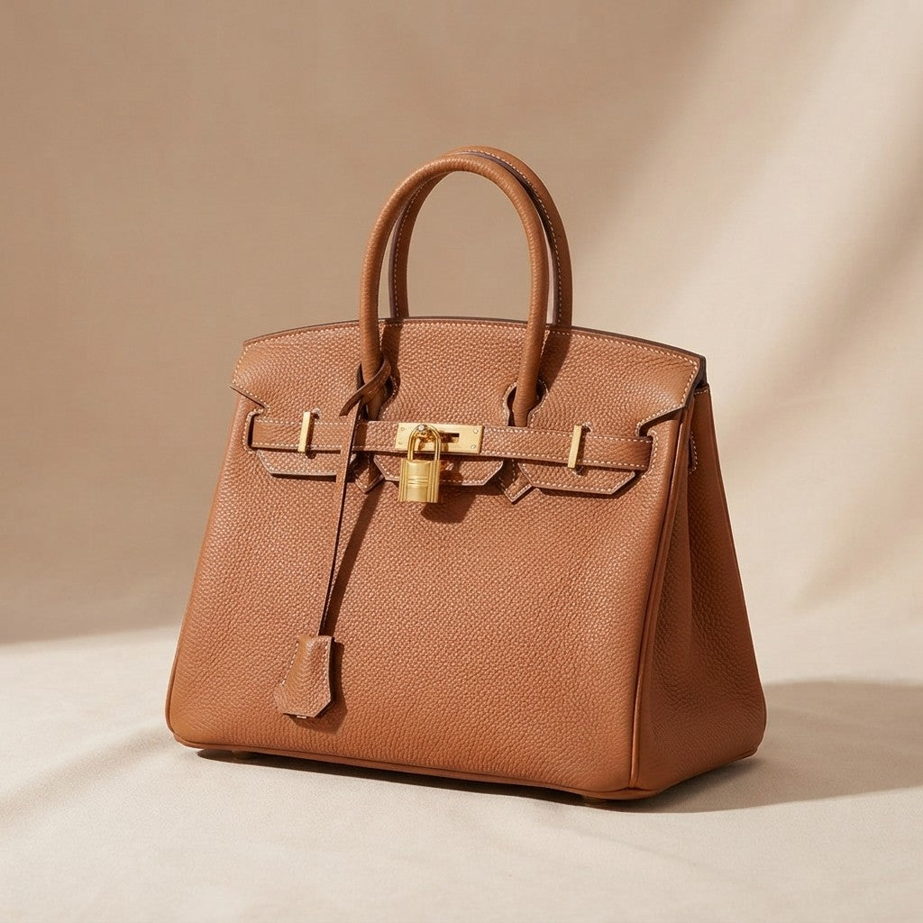 Platinum Bag in First Layer Cowhide for Women